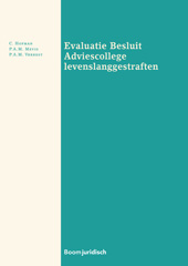 E-book, Evaluatie Besluit Adviescollege levenslanggestraften, Koninklijke Boom uitgevers