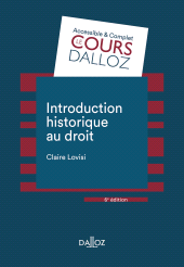 E-book, Introduction historique au droit, Lovisi, Claire, Éditions Dalloz