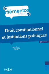 E-book, Droit constitutionnel et institutions politiques, Éditions Dalloz