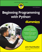 E-book, Beginning Programming with Python For Dummies, For Dummies