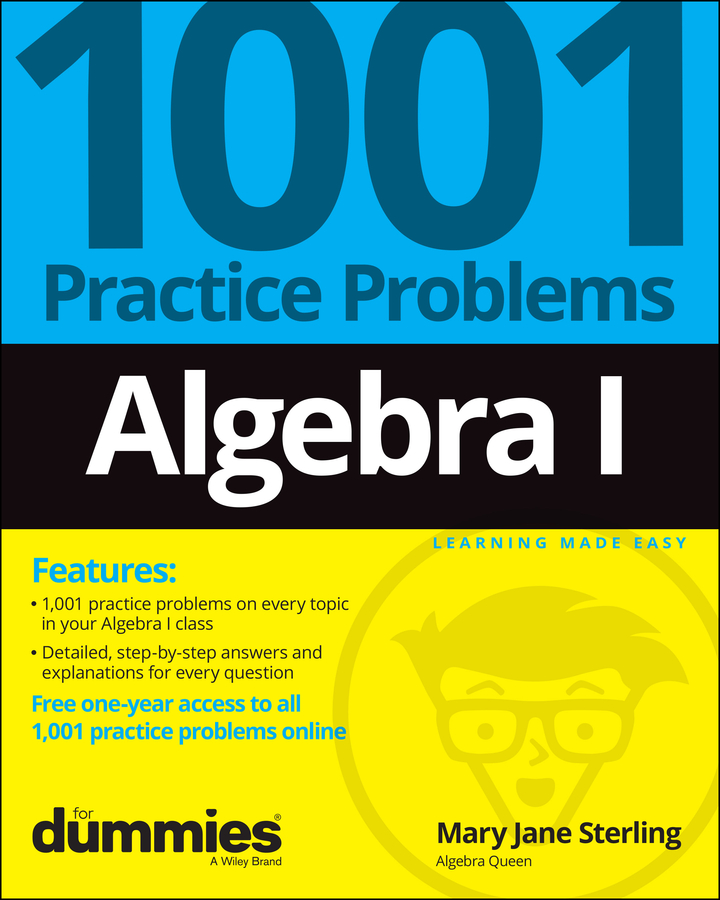 eBook, Algebra I: 1001 Practice Problems For Dummies (+ Free Online Practice), For Dummies