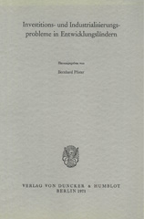 E-book, Investitions- und Industrialisierungsprobleme in Entwicklungsländern., Duncker & Humblot