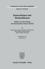 E-book, Kameralismus und Merkantilismus. : Studien zur Entwicklung der ökonomischen Theorie XXXIX., Duncker & Humblot