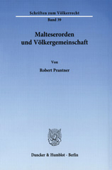 E-book, Malteserorden und Völkergemeinschaft., Duncker & Humblot