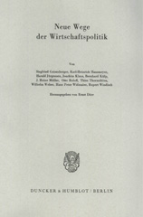 E-book, Neue Wege der Wirtschaftspolitik., Duncker & Humblot