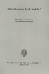 E-book, Rationalisierung durch Kartelle?, Duncker & Humblot