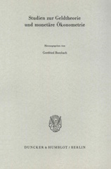 E-book, Studien zur Geldtheorie und monetäre Ökonometrie., Duncker & Humblot
