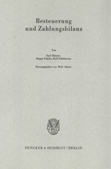 E-book, Besteuerung und Zahlungsbilanz., Duncker & Humblot