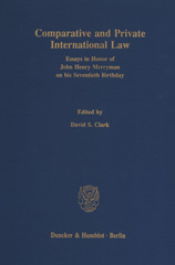 E-book, Comparative and Private International Law. : Essays in Honor of John Henry Merryman on his Seventieth Birthday., Duncker & Humblot