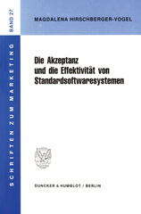 E-book, Die Akzeptanz und die Effektivität von Standardsoftwaresystemen., Duncker & Humblot