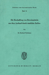 E-book, Die Beschaffung von Beweismitteln aus dem Ausland durch staatliche Stellen., Duncker & Humblot