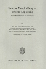 E-book, Externe Verschuldung - interne Anpassung. : Entwicklungsländer in der Finanzkrise., Duncker & Humblot