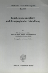 E-book, Familienlastenausgleich und demographische Entwicklung., Duncker & Humblot