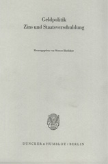 E-book, Geldpolitik, Zins und Staatsverschuldung., Duncker & Humblot