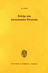 eBook, Beiträge zum internationalen Privatrecht., Duncker & Humblot