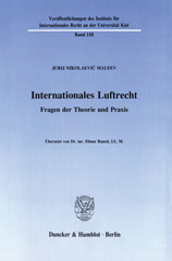 E-book, Internationales Luftrecht. : Fragen der Theorie und Praxis. Übersetzt von Elmar Rauch., Duncker & Humblot