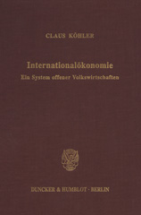 E-book, Internationalökonomie. : Ein System offener Volkswirtschaften., Duncker & Humblot