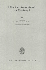 E-book, Öffentliche Finanzwirtschaft und Verteilung II., Duncker & Humblot