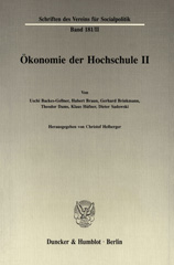 E-book, Ökonomie der Hochschule II., Duncker & Humblot