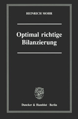eBook, Optimal richtige Bilanzierung., Mohr, Heinrich, Duncker & Humblot