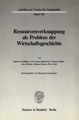 E-book, Ressourcenverknappung als Problem der Wirtschaftsgeschichte., Duncker & Humblot