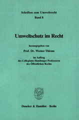 E-book, Umweltschutz im Recht., Duncker & Humblot