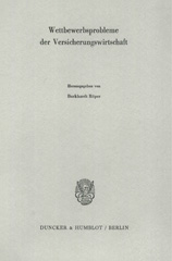 E-book, Wettbewerbsprobleme der Versicherungswirtschaft., Duncker & Humblot
