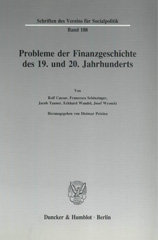 E-book, Probleme der Finanzgeschichte des 19. und 20. Jahrhunderts., Duncker & Humblot