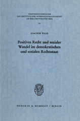 E-book, Positives Recht und sozialer Wandel im demokratischen und sozialen Rechtsstaat., Duncker & Humblot