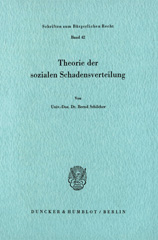 E-book, Theorie der sozialen Schadensverteilung., Duncker & Humblot