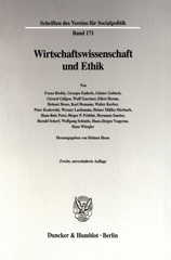E-book, Wirtschaftswissenschaft und Ethik., Duncker & Humblot