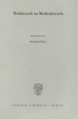 E-book, Wettbewerb im Medienbereich., Duncker & Humblot