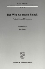 E-book, Der Weg zur realen Einheit. : Fortschritte und Hemmnisse., Duncker & Humblot