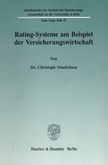 E-book, Rating-Systeme am Beispiel der Versicherungswirtschaft., Duncker & Humblot