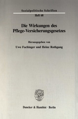 E-book, Die Wirkungen des Pflege-Versicherungsgesetzes., Duncker & Humblot