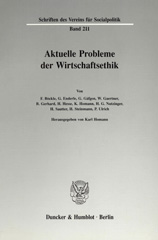 E-book, Aktuelle Probleme der Wirtschaftsethik., Duncker & Humblot