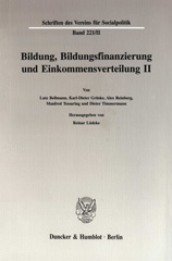 E-book, Bildung, Bildungsfinanzierung und Einkommensverteilung II., Duncker & Humblot