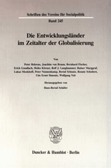E-book, Die Entwicklungsländer im Zeitalter der Globalisierung., Duncker & Humblot