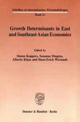 eBook, Growth Determinants in East and Southeast Asian Economies., Duncker & Humblot