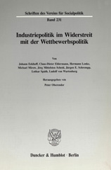 E-book, Industriepolitik im Widerstreit mit der Wettbewerbspolitik., Duncker & Humblot