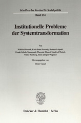 E-book, Institutionelle Probleme der Systemtransformation., Duncker & Humblot