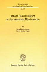 E-book, Japans Herausforderung an den deutschen Maschinenbau., Duncker & Humblot