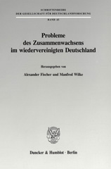 E-book, Probleme des Zusammenwachsens im wiedervereinigten Deutschland., Duncker & Humblot