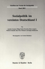 E-book, Sozialpolitik im vereinten Deutschland I., Duncker & Humblot