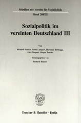 E-book, Sozialpolitik im vereinten Deutschland III. : Familienpolitik, Lohnpolitik und Verteilung., Duncker & Humblot