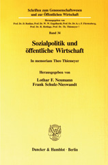 E-book, Sozialpolitik und öffentliche Wirtschaft. : In memoriam Theo Thiemeyer., Duncker & Humblot