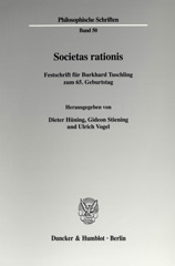 E-book, Societas rationis. : Festschrift für Burkhard Tuschling zum 65. Geburtstag., Duncker & Humblot