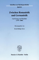 E-book, Zwischen Romanistik und Germanistik. : Carl Georg von Waechter (1797-1880)., Duncker & Humblot