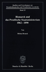 E-book, Bismarck und das preußische Staatsministerium 1862-1890., Duncker & Humblot