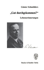 E-book, Lebenserinnerungen. : "Gut durchgekommen?", Duncker & Humblot